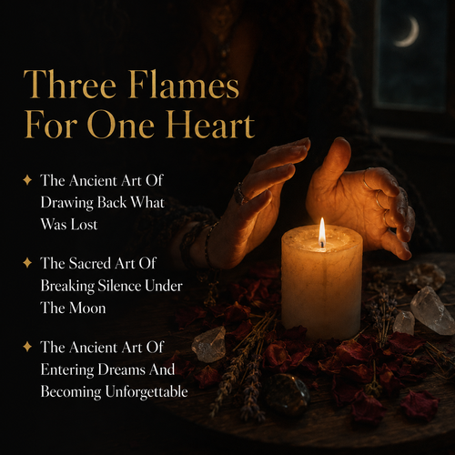 Three Flames For One Heart — 3 rituals